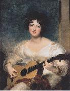 Thomas, Portrait of Lady Wall Court in making music